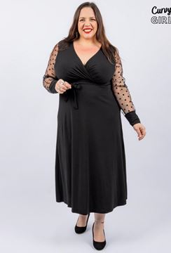 Immagine di CURVY GIRL DRESS WITH CHIFFON SLEEVE